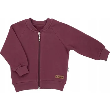 Dámská mikina Dívčí tepláková rozepínací mikina bordó Nicol, vel. 62