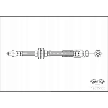 Brzdová hadice Corteco 19035035 Flexibilní brzdová hadice