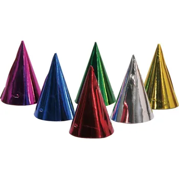 Party dekorace Čepičky barevné 6 ks