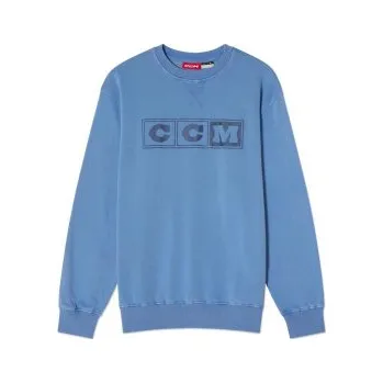 Pánská mikina CCM Mikina CCM Crew YTH, Barva BLU, Velikost XL 1047820