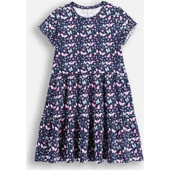 Dámské šaty Šaty pro dívku s krátkým rukávem s květinovým vzorem 092 Coccodrillo WC5