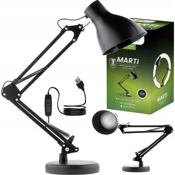 Lampička Stolní lampička Lumiled černá NW Stmívatelná s úchytem na stůl