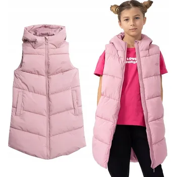 Dámská vesta Polyester vesta 4F růžová velikost 158