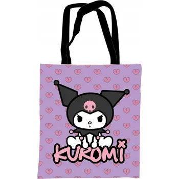 Plátěná taška Hello Kitty Kuromi, nákupní taška 44 cm