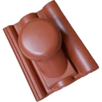 Větrák kanalizační komplet Danubia (PVC) – cihlově červená