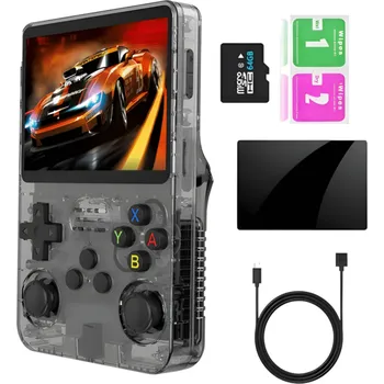 Herní konzole Přenosná herní konzole R36S X55 - šedá