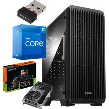 Stolní počítač Pix Lumen Počítač i7 12. generace 32GB DDR4 1TB SSD NVMe RTX 5060 Win11