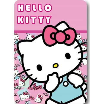 Dětská deka Dětská deka Mister License 100 x 140 Cm růžová Hello Kitty