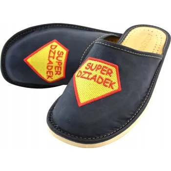 Dámské pantofle Papuče Skvělý Děda Kožené Pantofle pro Dědečka