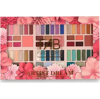 Oční stíny Paletka očních stínů FAB Factory 66 stínů