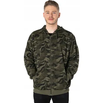 Pánská mikina Pánská Mikina Maskáčový s kapucí na zip 2751-02 3XL