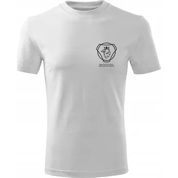 Pánské tričko Tričko Pánské tričko D274P TOYOTA LOGO COROLLA bílé vel 3XL