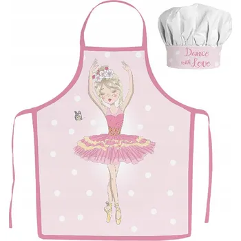 Kuchyňská zástěra Balet, baletka, dětská zástěra, sada 2 kusů