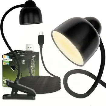 Lampička Stolní lampička Lumiled Tesa 2 černá, výkon až 13 W