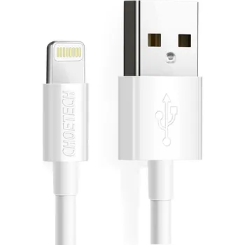 Datový kabel Kabel Choetech USB - Apple Lightning 1,8 m bílý