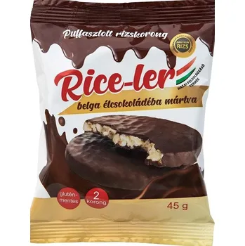 Nagykun Rice-Ler Rýžové chlebíčky s polevou z belgické hořké čokolády (45g)