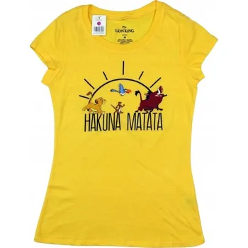 Dívčí tričko Dětské dívčí tričko DISNEY Lví král Hakuna Matata Tričko vel. M