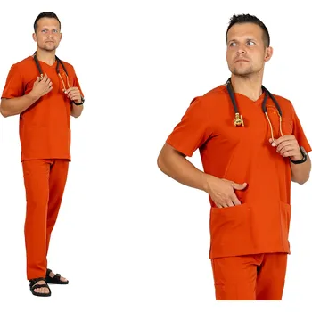 Pánská mikina Elastická pánská zdravotnická mikina MODNÍ WYGODY scrubs LIAM - FOXY 3XL