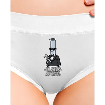 Souprava dámského spodního prádla Bastard James Bong dámské kalhotky White