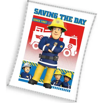 Dětská deka Carbotex Dětská deka Požárník Sam Hrdina 130x170 cm