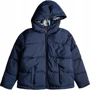 Chlapecká bunda Dívčí bunda ROXY zimní přechodová péřová prošívaná s kapuce, velikost 6 let
