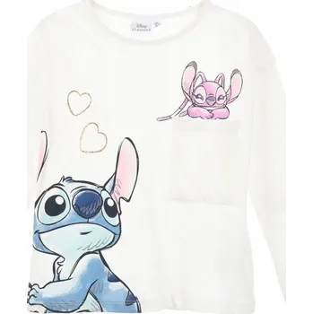 Dámská halenka Blůza s kapsičkou Disney Stitch pro dívky. Velikost 116 cm.