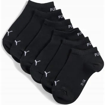 Dětské Ponožky PUMA PLAIN SNEAKER 3P černé, vel. 27-30