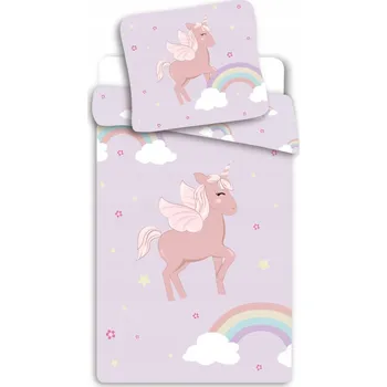 Povlečení Povlak na přikrývku Jednorožec Cloudy Pink 140x200 cm, 70x90 cm