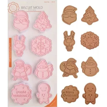 Vykrajovátko Dortisimo Plastové vypichovače Vánoce 2 (8 ks)