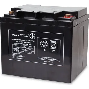 Trakční baterie Baterie PowerBat AGM 12V 40Ah