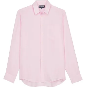 KOŠILE VILEBREQUIN SOLID LINEN LIGHT GARMENT DYED BALLERINE