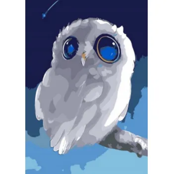 Malování podle čísel Bílá sova M992663