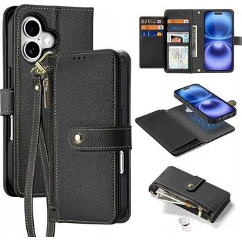 Pouzdro na mobilní telefon Flipové pouzdro Dux Ducis pro Apple iPhone 16, černé