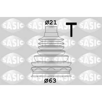 Hřídel nápravy Sada měchů, hnací hřídel SASIC 1906075