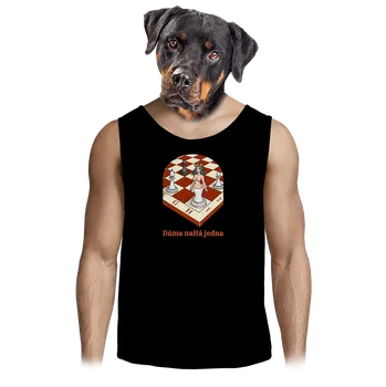 Pánské tílko Bastard Dáma nahá jedna pánské tílko Black