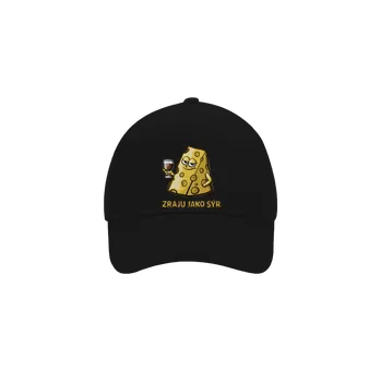 Kšiltovka Bastard Zraju jako sýr kšiltovka baseballka Black