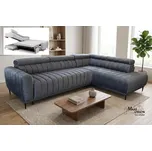 Rohová sedací souprava Sleep 140 na každodenní spaní - šedá