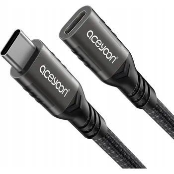 Datový kabel Kabel Aceyoon USB-C - USB-C 0,5 m černý