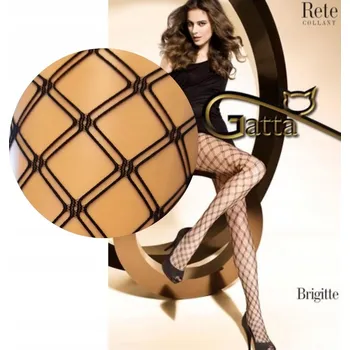 Dámské punčochy Kabaretky Punčocháče Gatta 03 15den černé, velikost 1/2