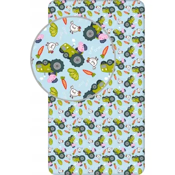 Prostěradlo Prostěradlo prasátko Pepa FARMA 90x200cm
