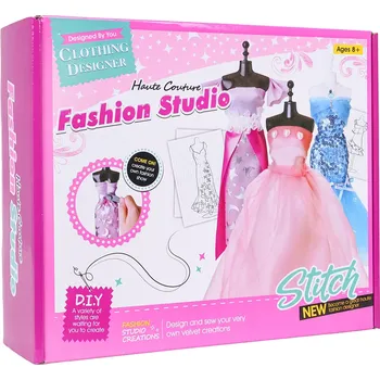 kreativní sada RKToys Kreativní sada Malá návrhářka barevné látky a doplňky