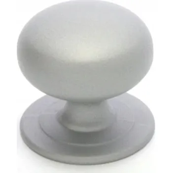 Nábytkové kování Nábytková úchytka knopka šedá matná 2,5 x 2,5 x 2,4 cm