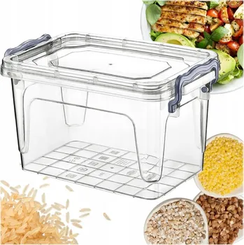 Dóza na potraviny OBDÉLNÍKOVÁ DÓZA NA POTRAVINY S VÍKEM 1,5l - LUNCH BOX, KRABIČKA NA OBĚD