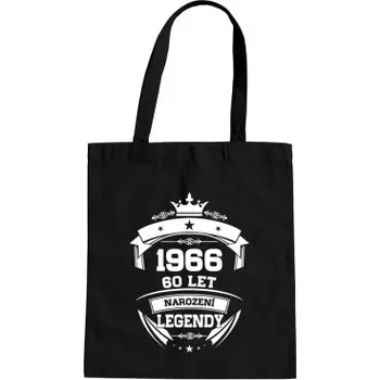 Žertovný předmět 1966 Narození legendy 60 let - taška s potiskem- Tričkový.cz