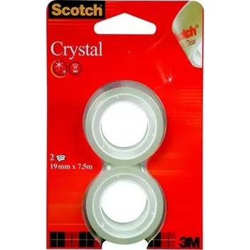Lepicí páska Lepicí páska 3M Scotch Crystal 2 role 19 mm x