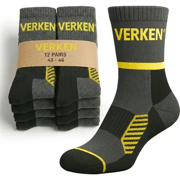 Pánské ponožky PONOŽKY PRACOVNÍ PONOŽKY VYSOKÉ CELOROČNÍ SADA 3 PÁRŮ VELIKOST 43-46