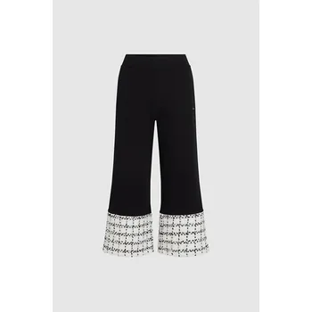 TEPLÁKY KARL LAGERFELD BOUCLE MIX SWEATPANTS BLACK