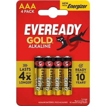 Článková baterie Energizer LR03/4BP Eveready Gold Alkaline (CP4) 550300,00