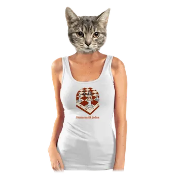 Bastard Dáma nahá jedna dámské tílko klasické White