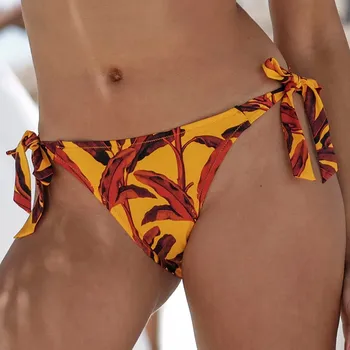 Dámské plavky Antigel - La melanesia plavkové kalhotky zavazovací jaune banane S EBB0159